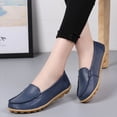 thumbnail image 4 of Genuine Leather Shoes Woman Soft Boat shoes for Women Flats shoes Big size 35-44 Ladies Loafers Non-Slip Sturdy Sole, 4 of 5