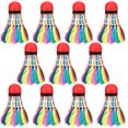 thumbnail image 1 of 11 Pcs Shuttlecock Badminton Shuttlecock Durable Colorful Badminton Balls for Sports Training Game, 1 of 4