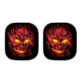 thumbnail image 7 of Jeiento Flame Skull Car Window Shades Foldable Automotive Interior Accessories for Sun Protection Heat and UV Rays That Keeps Vehicle Cool Universal Fit Most Cars Men, 7 of 7