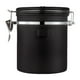 thumbnail image 1 of Tarro hermético para granos de café con válvula de escape unidireccional, 1,2 L, envase nórdico para café y alimentos. Noble negro, 1 of 9