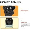 thumbnail image 7 of SSyao 4PCS Female Torso Dress Form Sewing Mannequin Polypropylene (PP) Retail Mannequin Manikin 27 Inch Height Display Dress Clothing Form with Metal Hook,Black, 7 of 7