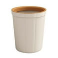 thumbnail image 1 of Leather Pattern Garbage Can Large Capacity Waste For Home Office Kitchen And Bathroom, 1 of 5