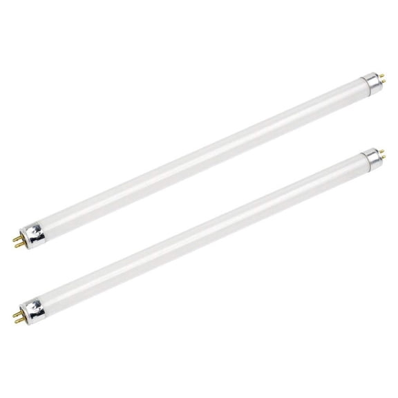 HIBIBUD F8T5/WW Fluorescent Light Bulbs 12 Inch, 8W T5 Tube 3000K Warm White, G5 Mini Bi-Pin Base, 20,000 Hour Long Lasting Under Cabinet Lighting, Pack of 2