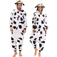 thumbnail image 1 of Pijama Ropa Pareja , Pijama Una Pieza Vaca Franela Otoño E, 1 of 5