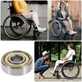 thumbnail image 4 of MOVTOTOP 6 Pcs Roulements de Roulement avant Universels pour Fauteuil Roulant, Pièces de Rechange pour Moyeu en Acier pour Roulette de Fauteuil Roulant, Double Face, 4 of 7