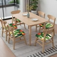 thumbnail image 6 of Cute Cactus Seat Covers for Dining Room Chairs Set Of 6,Stretch Printed Washable Chair Seat Cover with Elastic Ties and Button,Removable Waterproof Couch Cushion Covers, 6 of 6