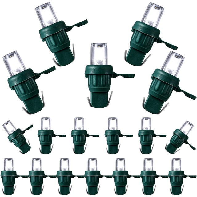 xianyou-LED Ampoules de Remplacement pour Guirlandes Lumineuses de Noël 5 mm, Ensemble de Lumières LED Grand Angle, Décoration Intérieure et Extérieure, Lumières de Festival pour Arbre de Noël (Ampoule Blanche Froide, 60 Unités)