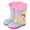 Pink, variant on Rubber Boots Kids Kids Toddler Space Explorer Rain Shoes Baby Lightweight Adjustable Water Shoes with Snap Buckles Rain Boots Toddler Boy Blue 1 Years