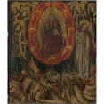 thumbnail image 2 of Miguel Ximénez 15x17 Black Ornate Wood Framed Double Matted Museum Art Print Titled - The Fall of the Rebel&nbsp;Angels (ca.&nbsp;1490), 2 of 5
