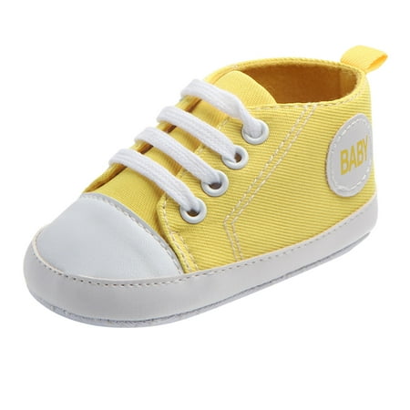 Christmas Clearance! Ohufall Toddler Shoes Toddler Shoes Baby Boys Girls Cute Fashion Non-slip Soft Bottom Sandals Canvas Shoes Clearance