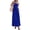 Blue, variant on Women's Spring Strapless Maxi Dresses Patchwork Long Flowy Pockets Elegant Going Out Summer Tube Top Dress