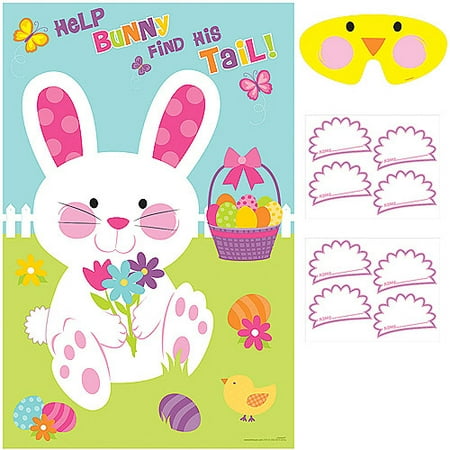 Pin The Tail On The Bunny - Pin the Tail on the Bunny Party Game