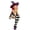 Red, variant on Red Hair Shelf Sitter Witch Girl Figurine with Calico Cat, Gothic Resin Edge Sitting Witch Statue with Witch Hat, Whimsical Halloween Tabletop Ornament, Decorations for Home, Mantel, Shelf & Office