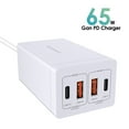 thumbnail image 4 of Station de Charge USB GAN 65W 4 Ports Hub de Charge Rapide QC4.0 PD3.0 PD Type-C USB Mural pour Téléphone Intelligent Tablette Ordinateurs Portables et Plus, 4 of 7