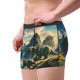 thumbnail image 2 of Balery Valley River Dinosaur Calzoncillos bóxer para hombre, ropa interior de algodón suave y transpirable con cinturilla de nailon-XX-Large, 2 of 5