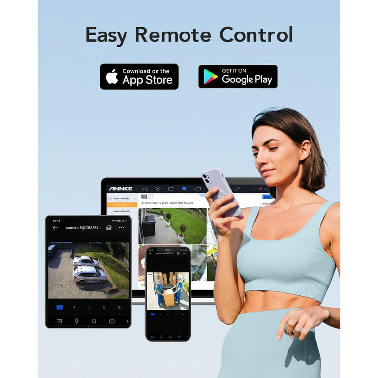 Annke Android App ANNKE 16CH 1080P HD DVR, Video Recorder, Hybrid