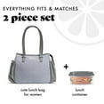 thumbnail image 2 of Fit & Fresh Lunch Bag For Women, Copley Lunch Kit, Gray Tweed, 2 of 6