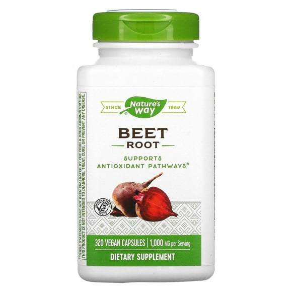 Nature's Way | Beet Root, 320 Caps | Raíz de Remolacha, 320 Cápsulas, Apoyo Antioxidante