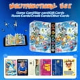 thumbnail image 3 of PACRDAYI Trading Card Album Portfolio Folder Hard Faux Leather Portable Waterproof 400 Card Capacity 50 Pages Blue 9.5" x 6.9" x 1.9", 3 of 7