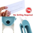 thumbnail image 3 of (blue)Slippers Rack Hanging Shoe Organizers,3 in 1 Folding Holder Shoes Hanger Wall Mounted Shoe and Bathroom Towel Organizer Rack, 3 of 5