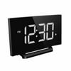 Mpow Aries Digital Alarm Clock Curved Screen 3.75'' Diagonal LED Dimmer Digits Display 3 Alarm Sounds 30 Minute Ring Time 12/24 Hour Backup Clock Setting White