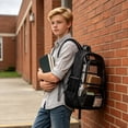 thumbnail image 3 of Clear Backpack for School 17 inch Large Heavy Duty Stadium Approved Clear Bookbag, See Through Transparent Backpacks for Travel College Work, 3 of 15