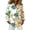 Orange, variant on OIOLOYJM Womens Hawaiian Shirt Casual Hawaiian Print Long Sleeve T Shirts Spring Vacation Button Up Loungewear Fashion White 2XL