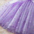 thumbnail image 7 of Tulle Tutu Dress for Girl 1-5T Point Mesh Bowknot Flutter Summer Fashion Dresses Kids Casual Pretty Clothes, Purple, 2 Years, 7 of 7