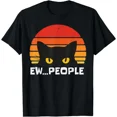 thumbnail image 1 of Camiseta retro divertida de Caatt con texto en inglés "Ew People", regalos sociales para hombres y mujeres, ropa de calle para hombres, 1 of 7