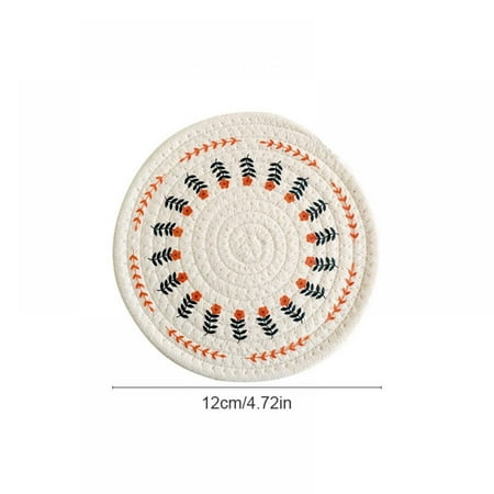 

Heat Insulation Placemat Woven Coaster Lightweight Reusable for Dining Table