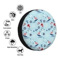 thumbnail image 5 of Bingfone Sailboats Anchors Spare Tire Cover Weatherproof Universal Wheel Protectors for RV Camper Travel Trailer SUV Truck-14 inch, 5 of 9