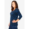thumbnail image 3 of Jessica London Women's Plus Size Stretch Cotton Scoop Neck Tee, 3 of 5