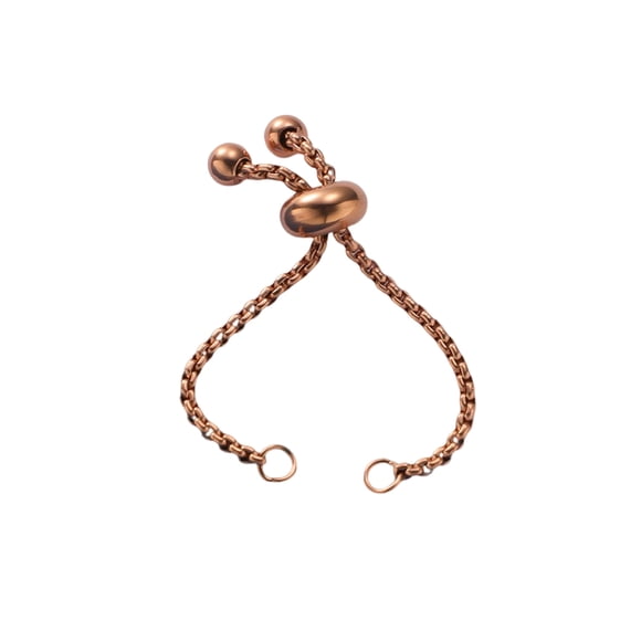 Qarigey Anillo de acero inoxidable Decoración personalizada Anillos ajustables Joyas decorativas para boda Fiesta de compromiso Festival Ropa, zapatos y accesorios Miscelánea Oro rosa 4.5 cm Qarigey AP016087-05