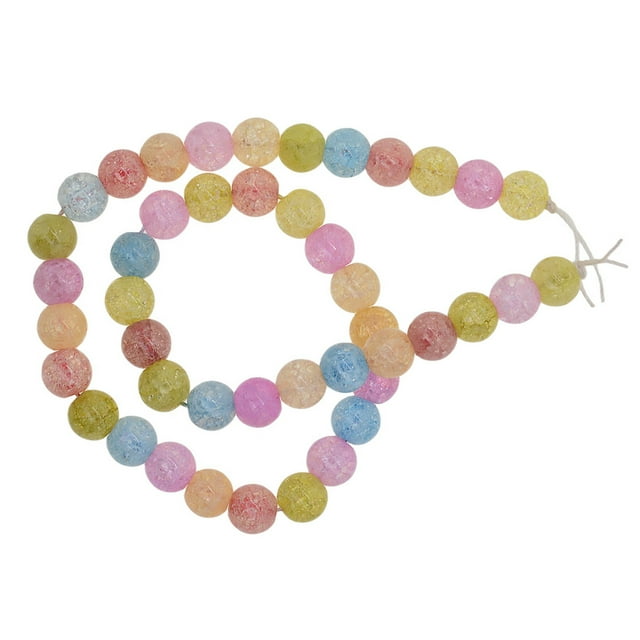 Granos sintéticos de cristal de Morganita del arco iris craqueado del arco iris sueltos 10 mm Sunnimix Grano de piedra de jade