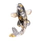 thumbnail image 3 of Figura de pez koi, mini estatua de pez coleccionable de Feng Shui, escultura de resina, suerte Negro, 3 of 8