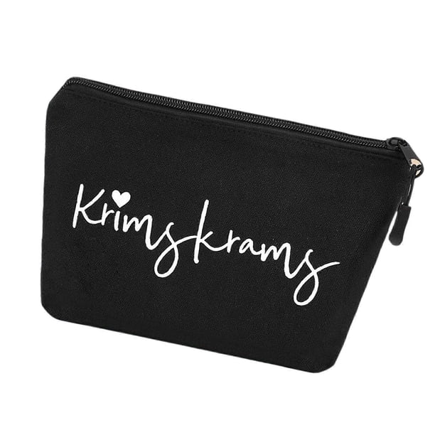 Portable Makeup Storage Bag Large Capacity Canvas Cosmetic Organiser Travel Toiletries Bag For Daily And Travel Use