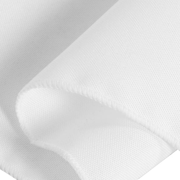 WRISTBIQUE Set of 4 White Washable Polyester Cloth Napkins Reusable Dinner Napkins for Wedding Banquets and Special Events