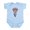Sky Blue, variant on CafePress - Lacrosse_Headflag Copy Body Suit - Baby Light Bodysuit, Size Newborn - 24 Months