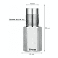 thumbnail image 2 of Mini Catalizador  Bloosom Sensor De Oxigeno Apaga Codigo P0420 P0430 Plata, 2 of 4