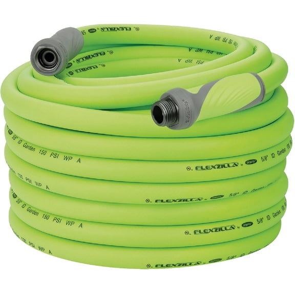 legacy mfg. co. hfzg5100yw 5/8 in. x 100 ft. flexzilla garden hose with 3/4 in. ght fittings