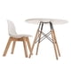thumbnail image 1 of Mesa Circular Duduk Berlin - Silla Frankfurt Blanco, 1 of 3