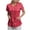 Z03-Watermelon Red, variant on HCNTES Scrubs Tops for Women V Neck Cute Printed Scrub Tops Women Nurse Shirt Soft Casual Uniform with 2 Pockets(Light Blue,S)