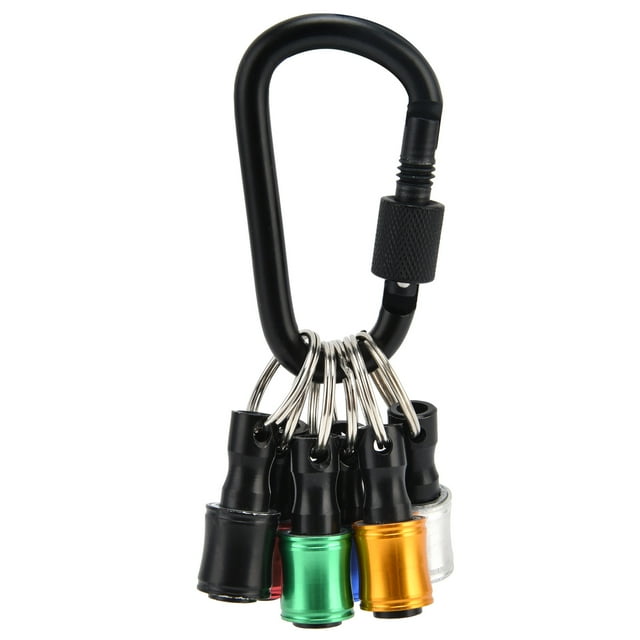 Keychain Screwdriver Bit Holders, Drill Bit Holder Hex Shank Keychain Holder Quick Release Keychain Holder For Industry Household