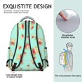 thumbnail image 5 of Pioneer Flower Floral Print Pattern Backpack for School, Cute School Bag with Adjustable Shoulder Straps and Padded Back, 15.3"x11"x7.1", 5 of 5