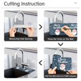thumbnail image 5 of Yayeee Faucet Mat for Kitchen Sink 14.7" Diatomite Long Splash Guard Pad, Christmas Santa, 5 of 7