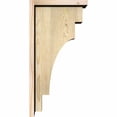 thumbnail image 3 of 8"W x 12"D x 24"H Mediterranean Rough Sawn Corbel w/Backplate, Douglas Fir, 3 of 9