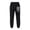 Black, variant on Mens Plus Size Pants Vintage Loose Fit Ventilated Gym Workouts Fitness Training Daily Wear Pants