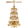 thumbnail image 2 of Alexander Taron 22.5" Richard Glaesser 4-Tier Snowmen Christmas Pyramid Candle Holder, 2 of 2