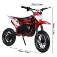 thumbnail image 5 of AurumEdge 36V Electric Dirt Bike, 500W Ride on Motorcycle, Kids Electric Motocross Bike, Maximum Speed 25KM/H Electric Pocket Motorbike, 5 of 7