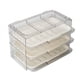 thumbnail image 2 of Estante de cocina multifunción | Organizador plegable de 6 niveles para frutas y verduras | Estación de secado y preparación de platos | Blanco/Gris | 28 x 18 x 15 cm, 2 of 6
